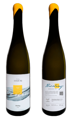 Wino białe wytrawne Riesling 2023 - Winnica Malicki